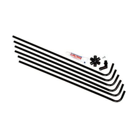 Dial Mfg Dial 6 Way Side 23 in. H X 4 in. W Black Plastic Evaporative Cooler Water Hook-Up Kit 4493